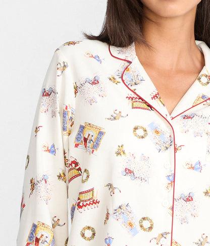 The Cozy Brushed Cotton Printed Pajama Set