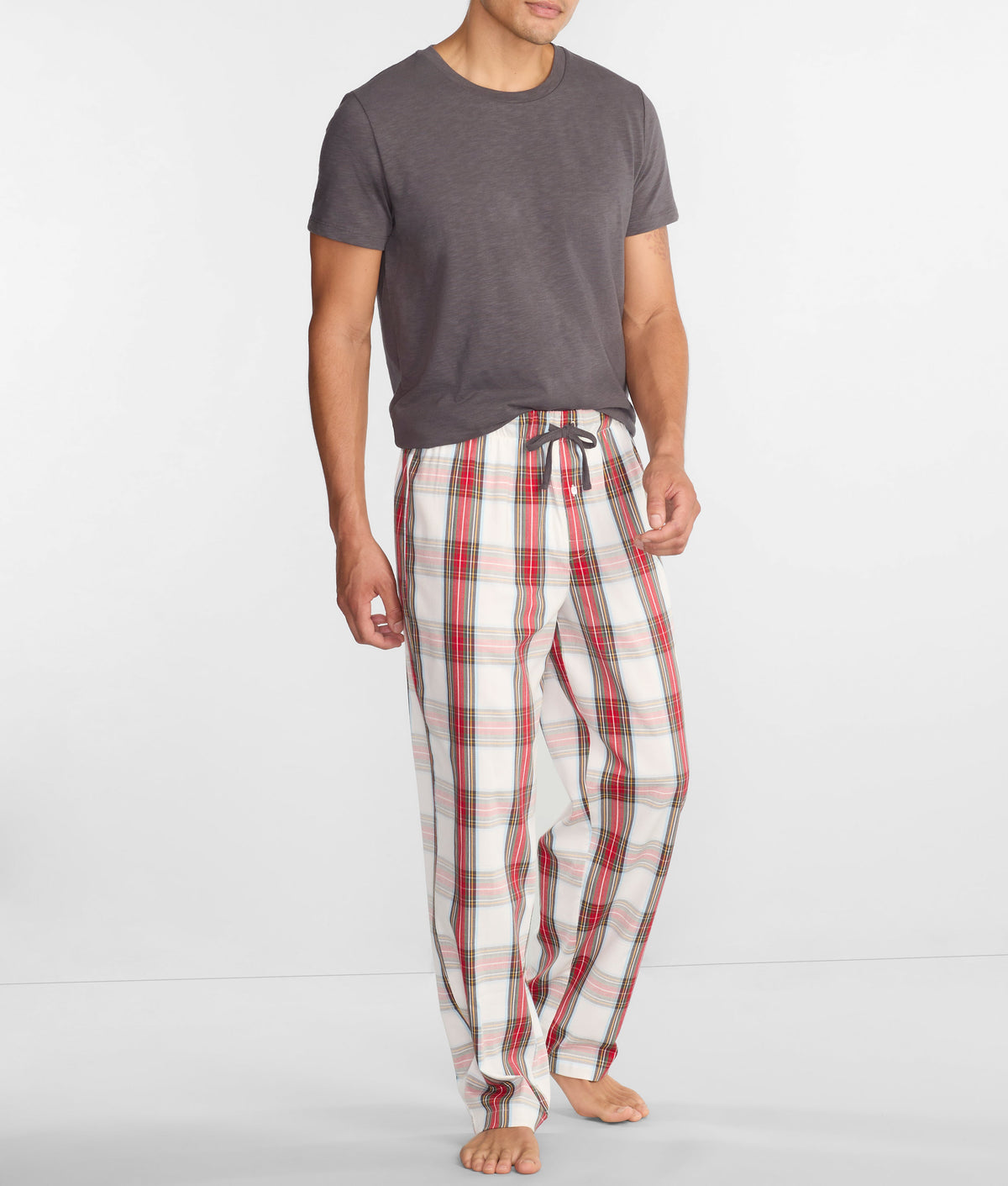 The Cozy Plaid Men's Brushed Cotton Pajama Set