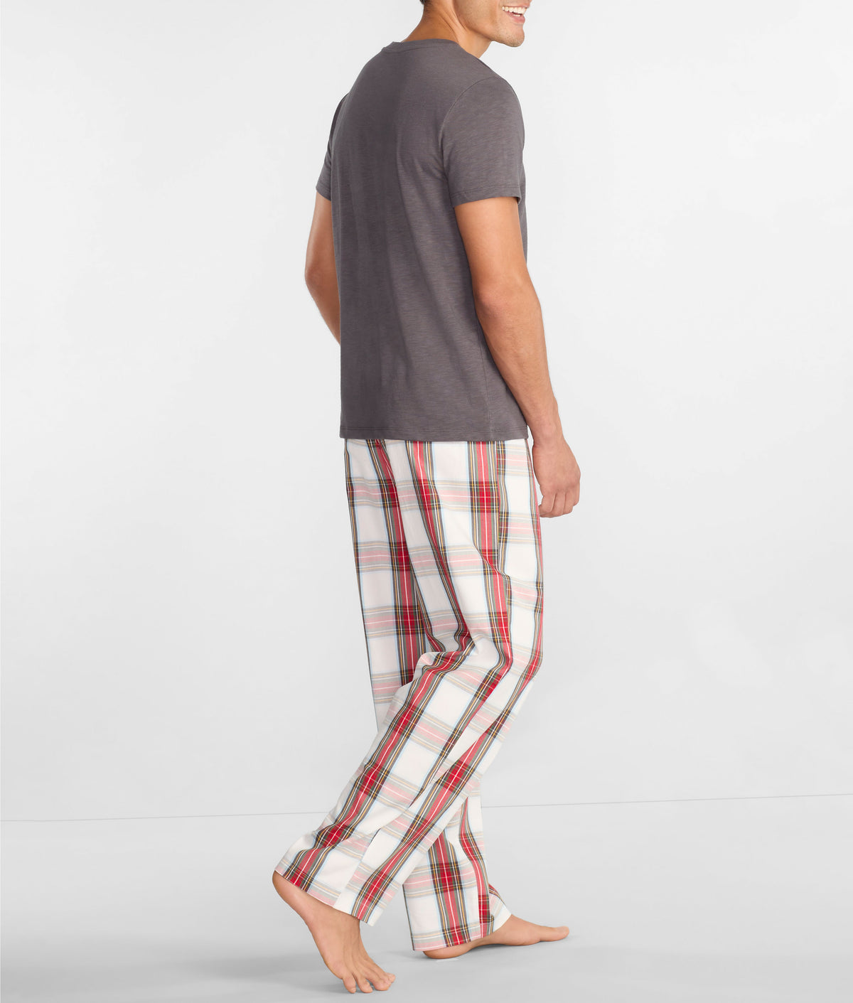The Cozy Plaid Men's Brushed Cotton Pajama Set