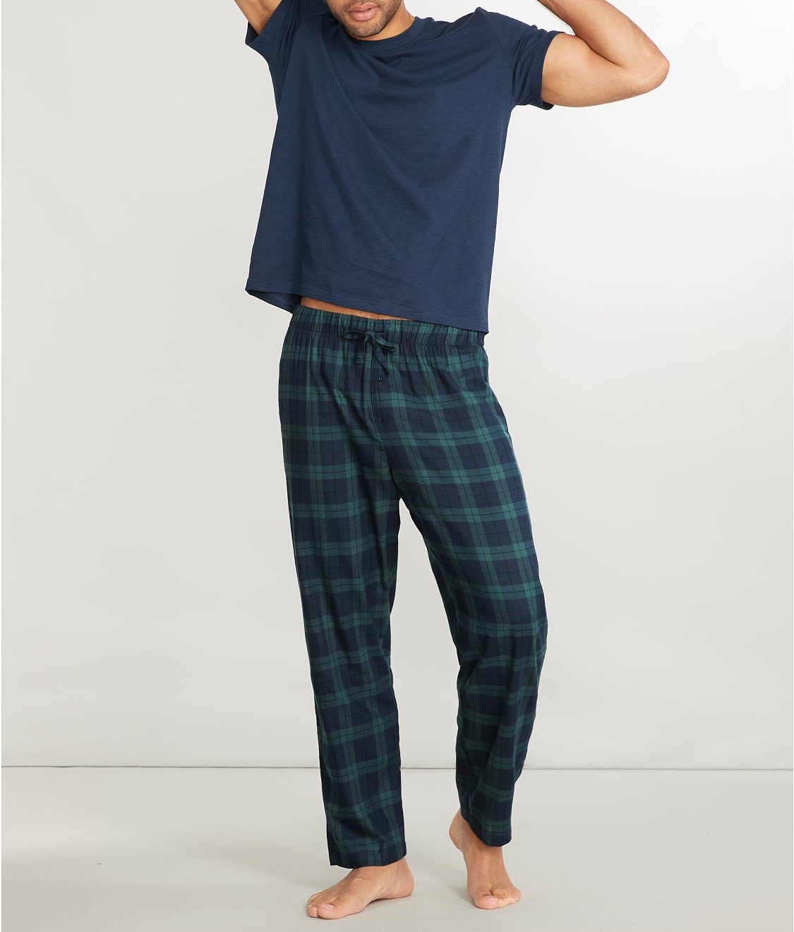 The Cozy Plaid Men's Brushed Cotton Pajama Set