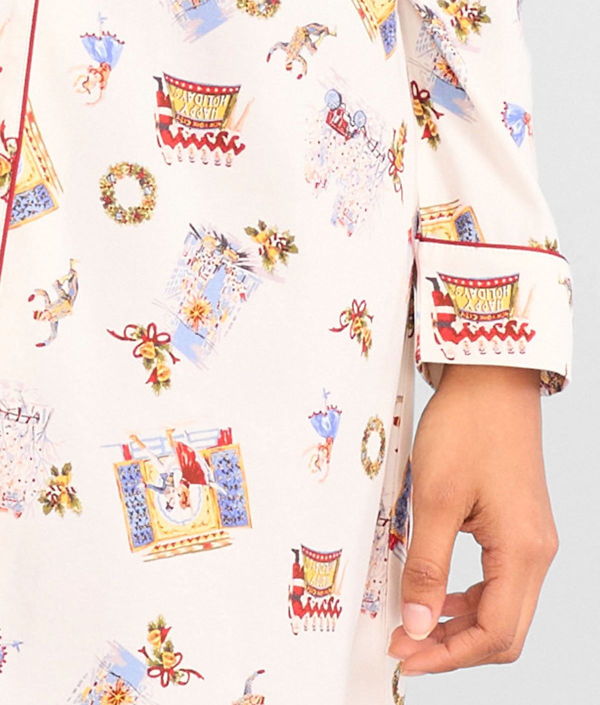 The Cozy Brushed Cotton Printed Sleep Shirt