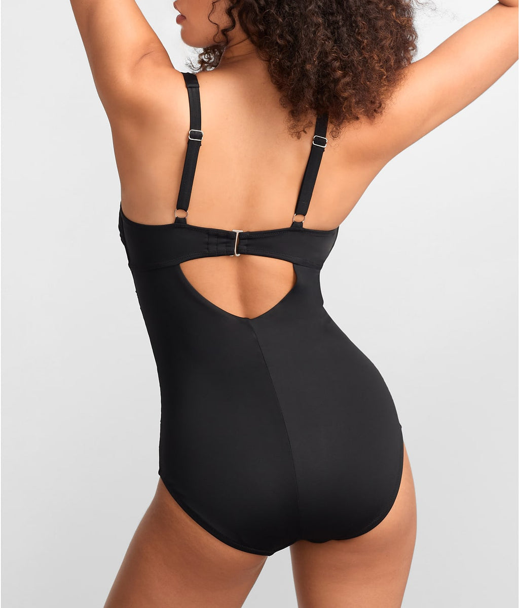 The Slimming Keyhole Plunge One-Piece