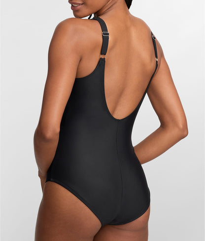 The Slimming Plunge Side-Tie One-Piece