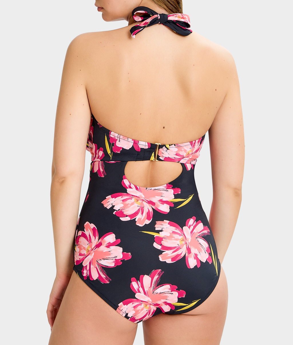 The Slimming Halter Underwire One-Piece Swimsuit