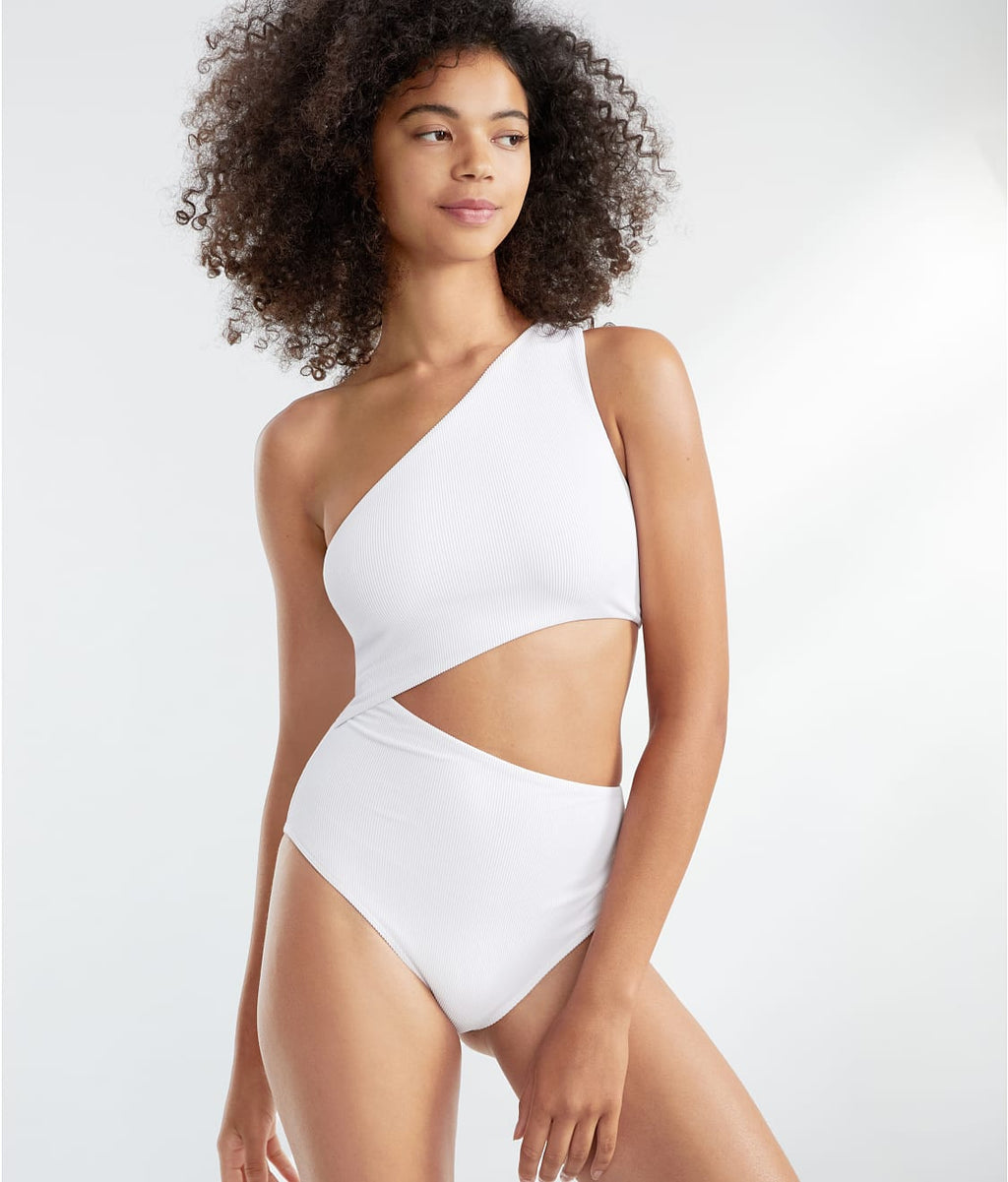 Celine Solid One-Piece Swimsuit