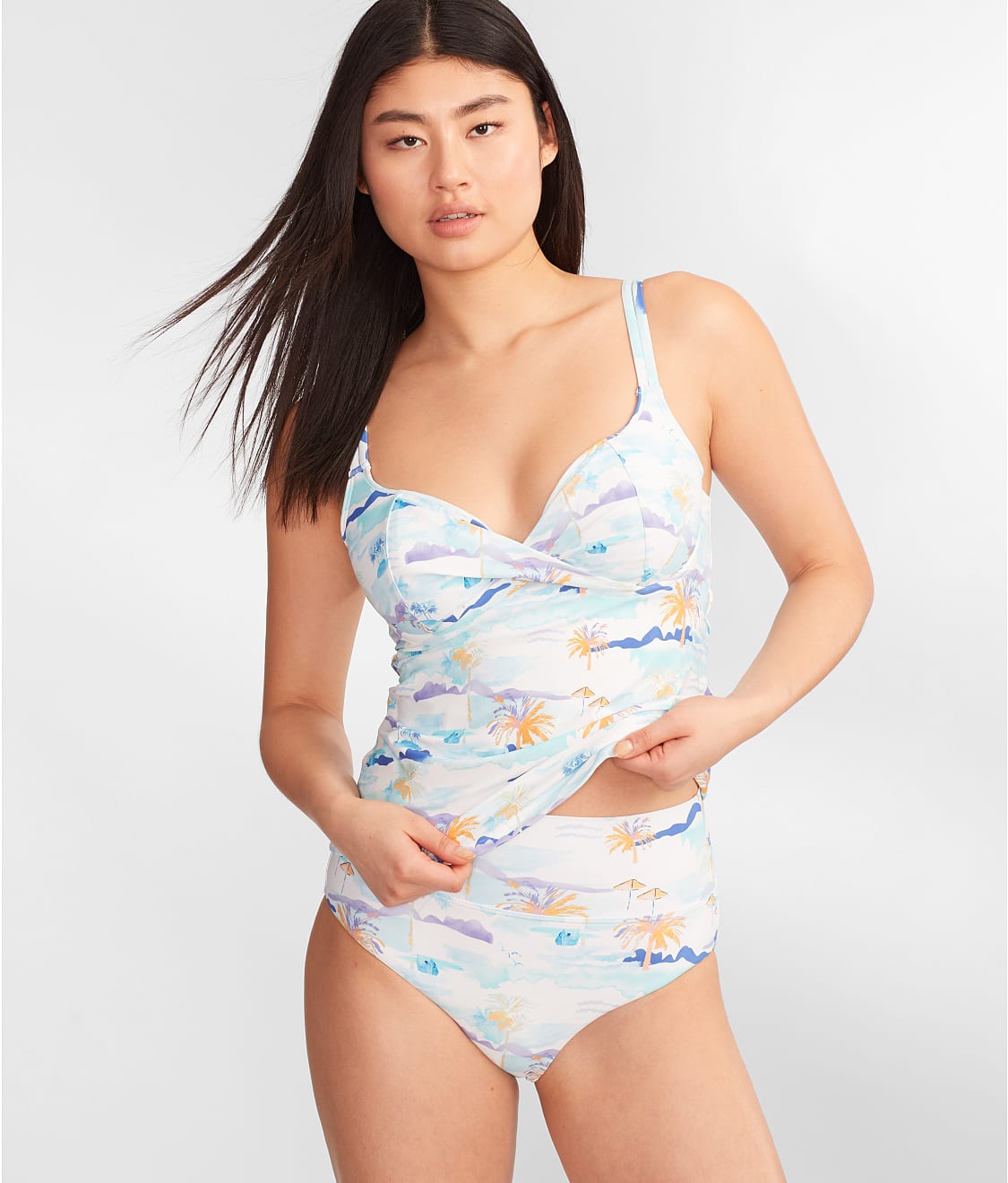 Underwire Wrap Tankini Top
