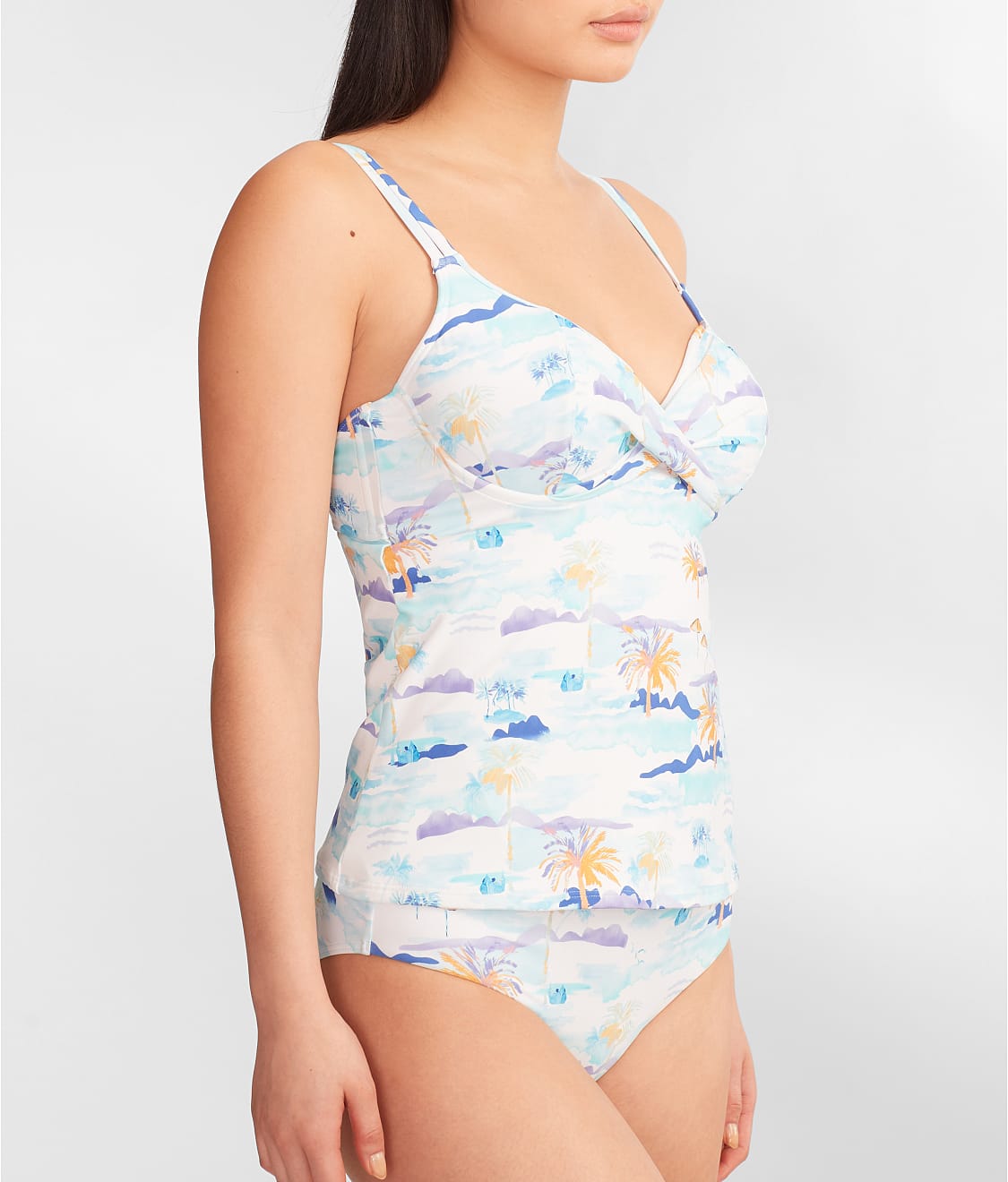 Underwire Wrap Tankini Top