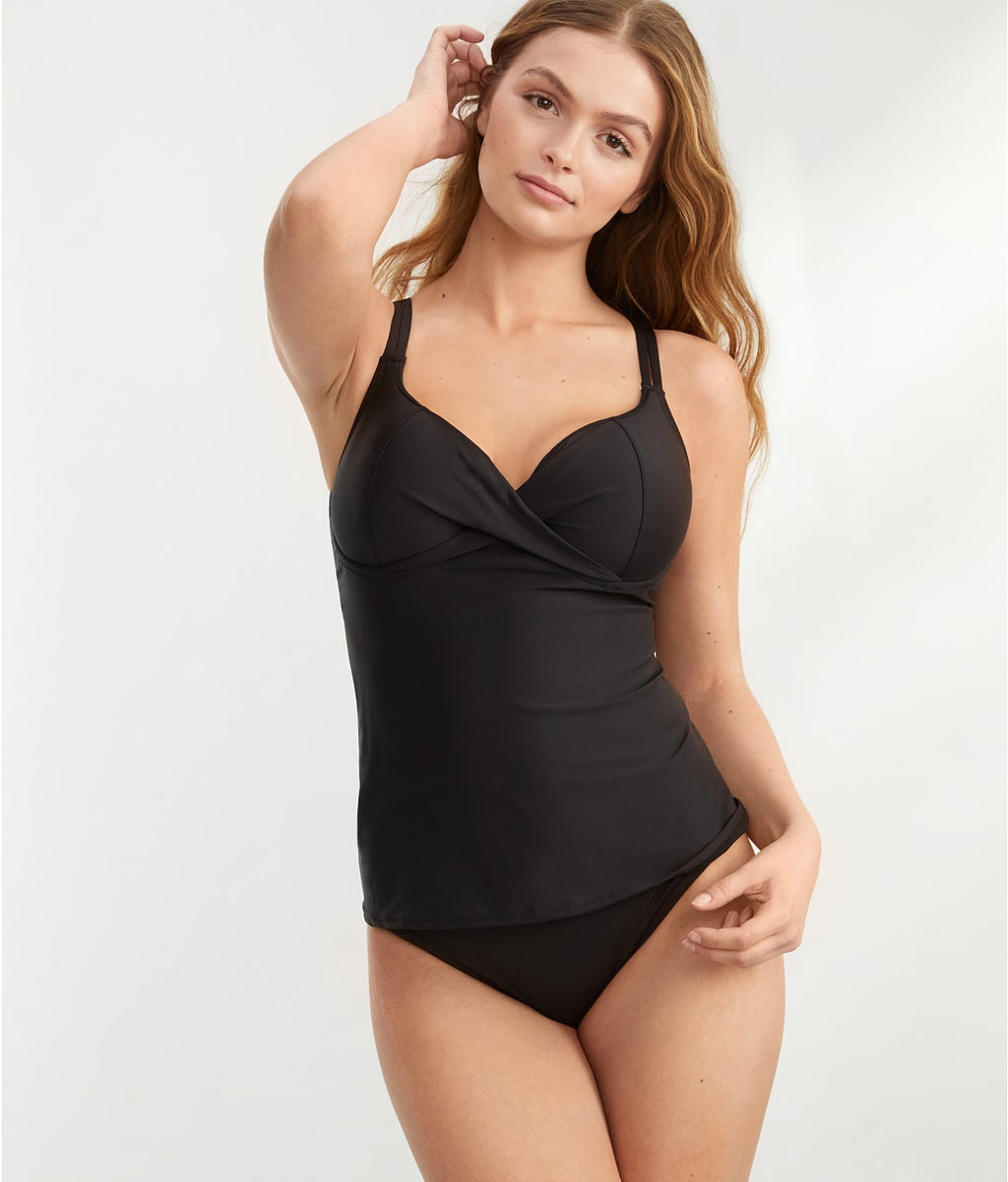 Underwire Wrap Tankini Top