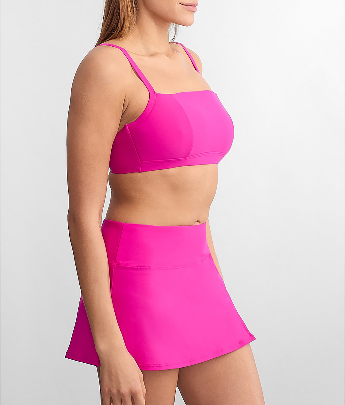 Square Neck Underwire Bralette Bikini Top