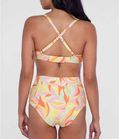 Square Neck Underwire Bralette Bikini Top