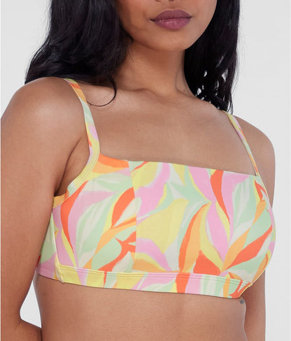 Square Neck Underwire Bralette Bikini Top