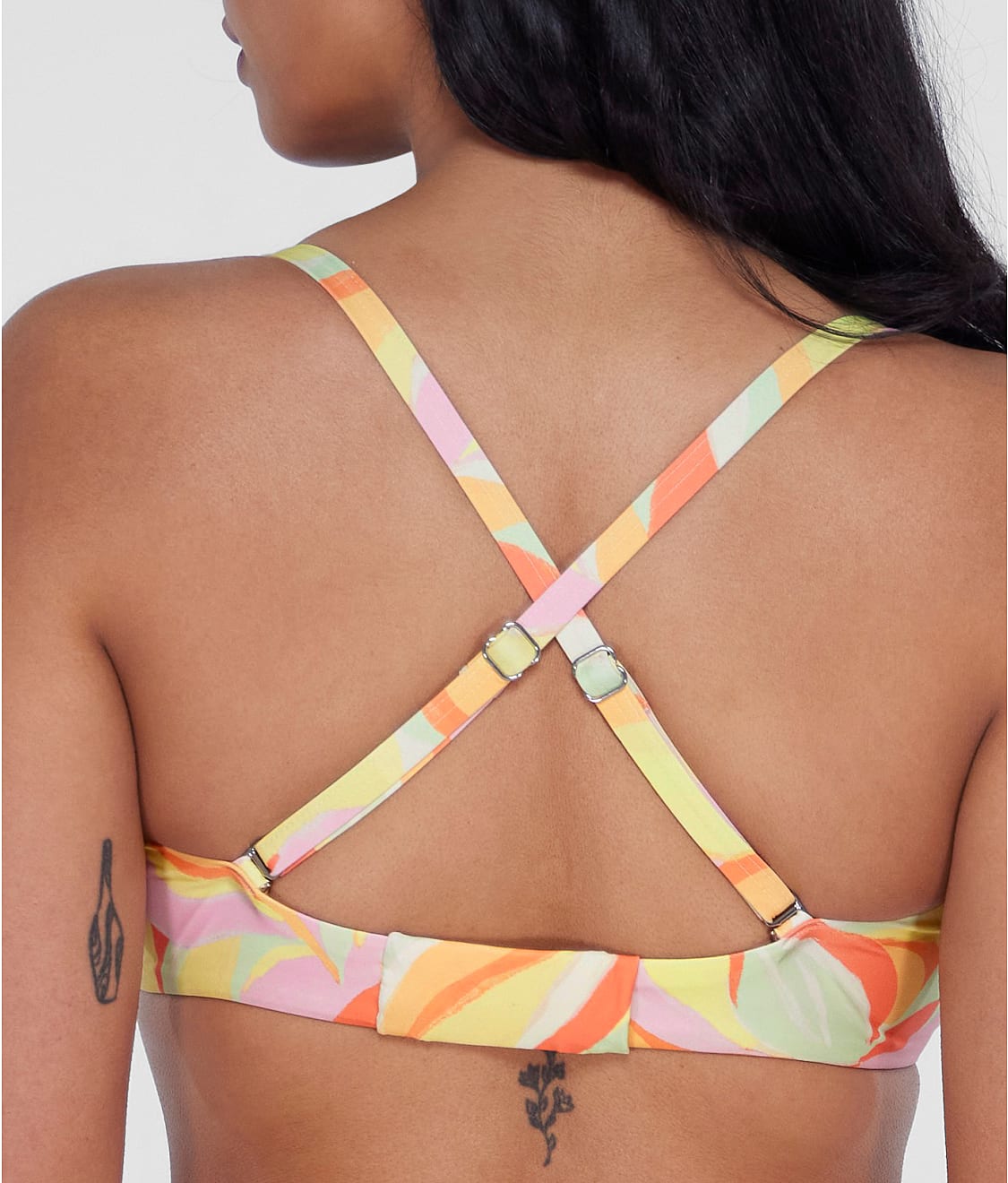 Square Neck Underwire Bralette Bikini Top