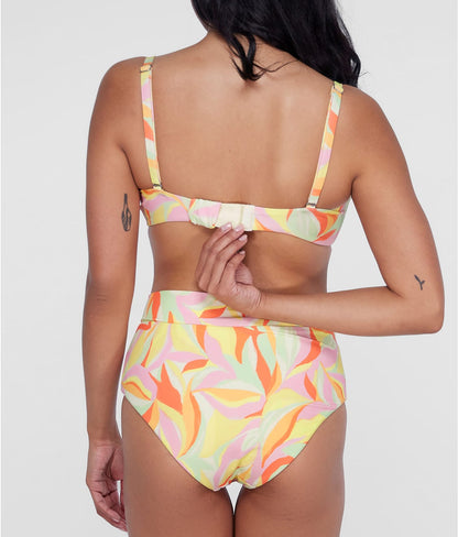 Square Neck Underwire Bralette Bikini Top