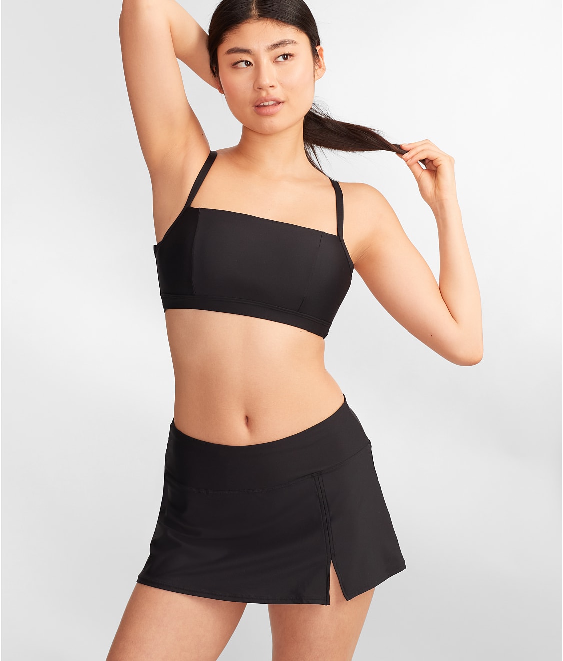 Square Neck Underwire Bralette Bikini Top