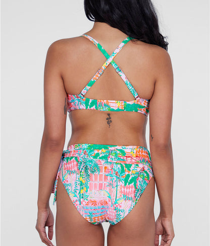 Square Neck Underwire Bralette Bikini Top