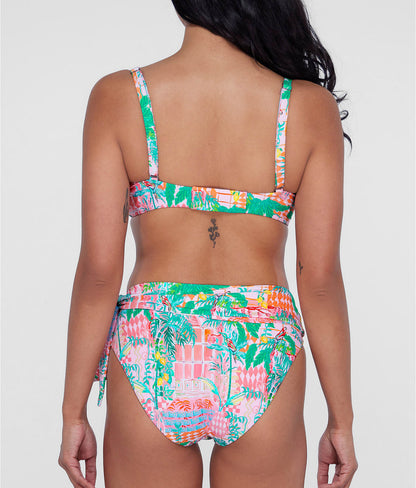 Square Neck Underwire Bralette Bikini Top