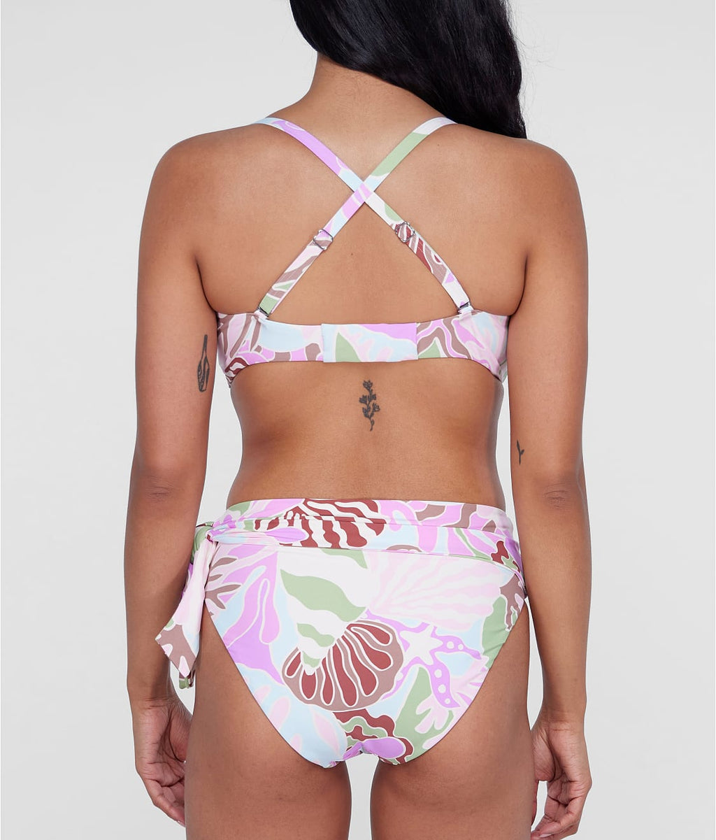 Square Neck Underwire Bralette Bikini Top