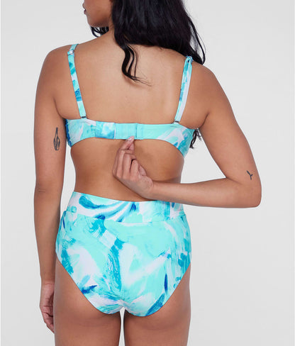 Square Neck Underwire Bralette Bikini Top