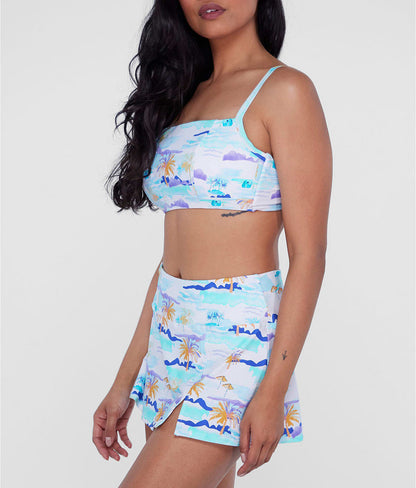 Square Neck Underwire Bralette Bikini Top
