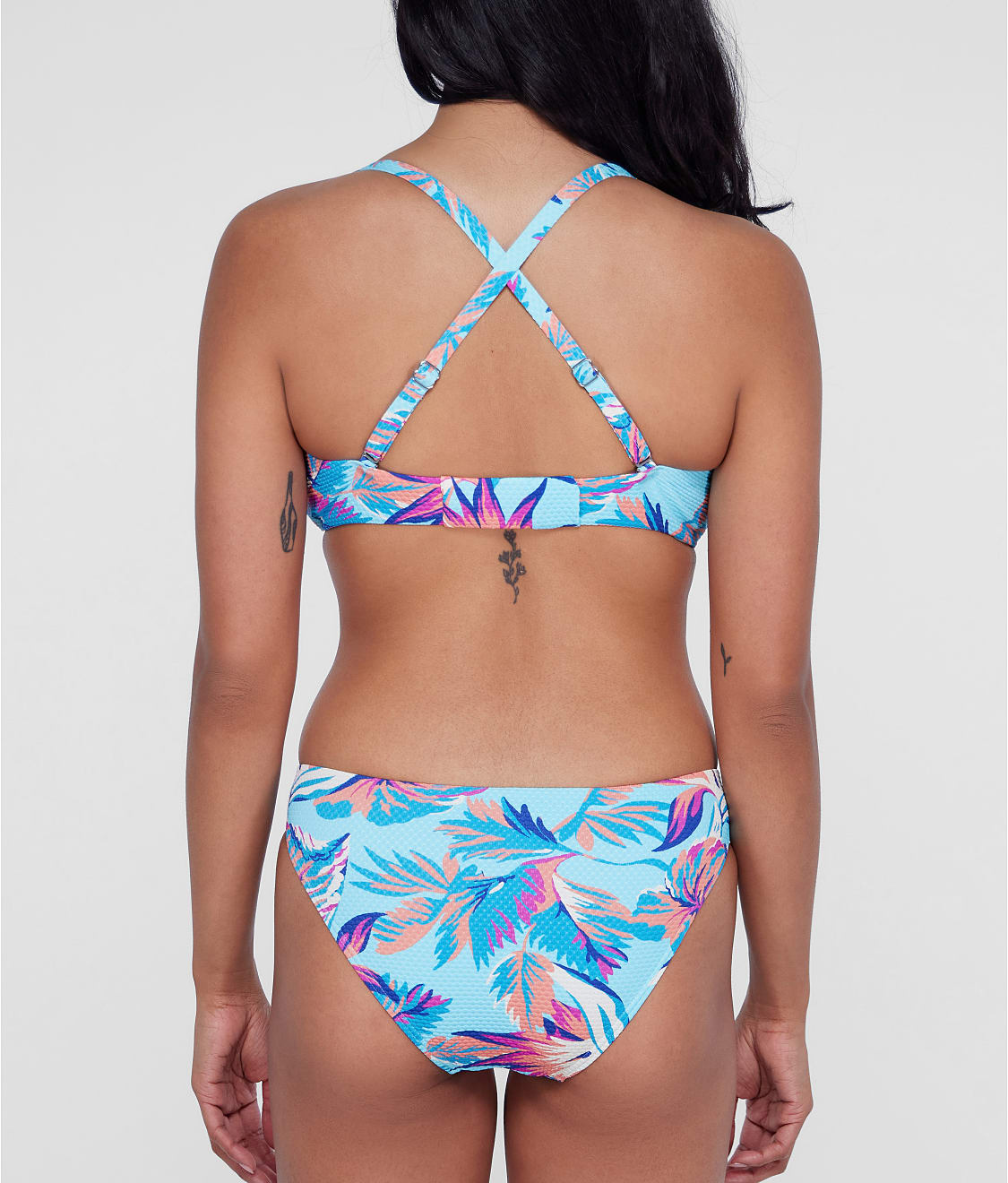 Square Neck Underwire Bralette Bikini Top