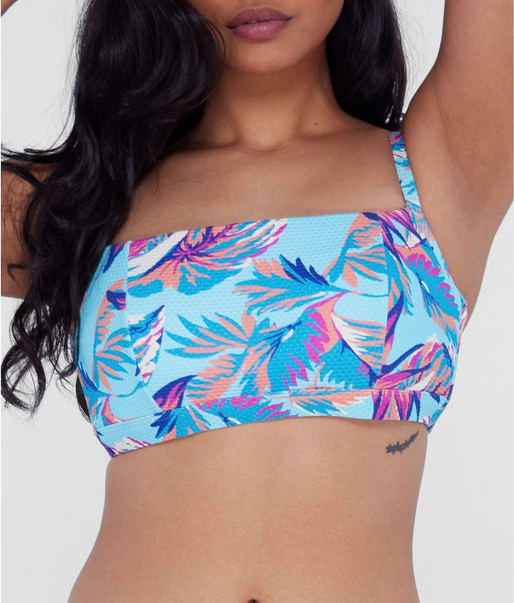 Square Neck Underwire Bralette Bikini Top
