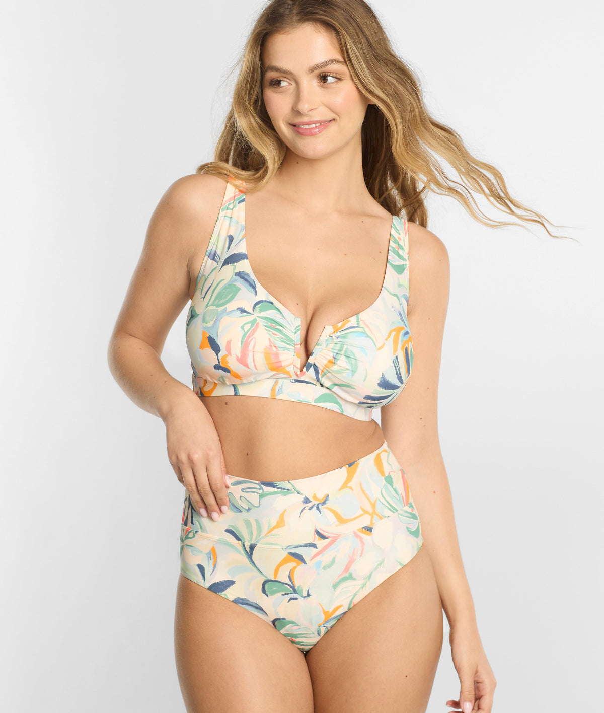 V Front Bralette Underwire Bikini Top