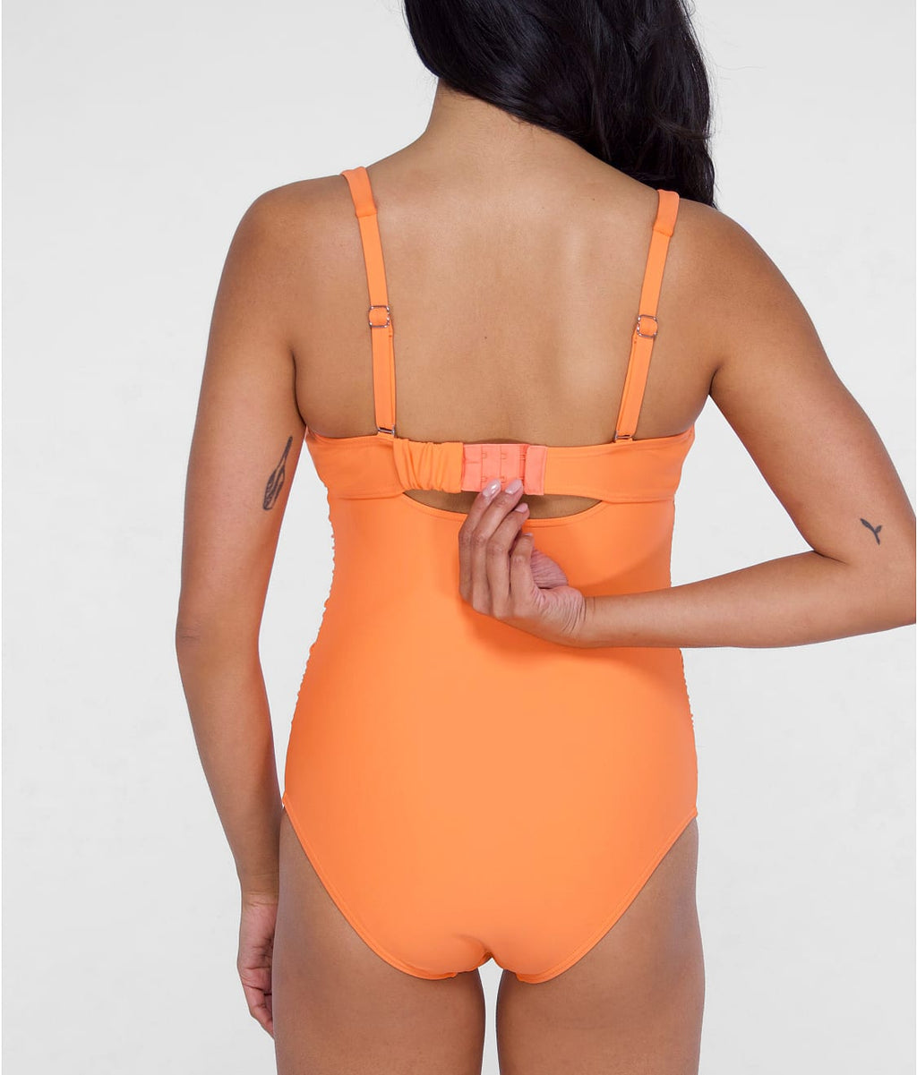 Tie Front Underwire One-Piece