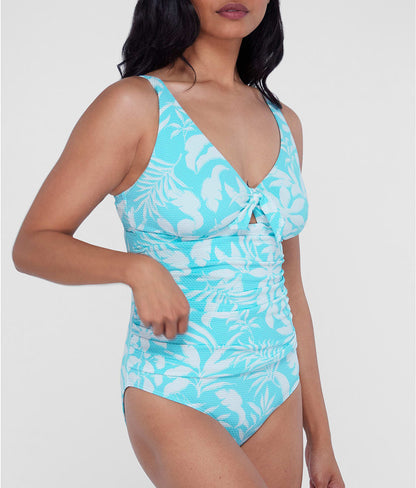Tie Front Underwire One-Piece