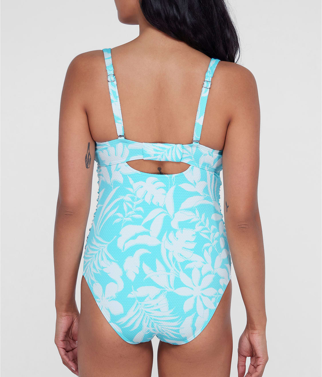 Tie Front Underwire One-Piece