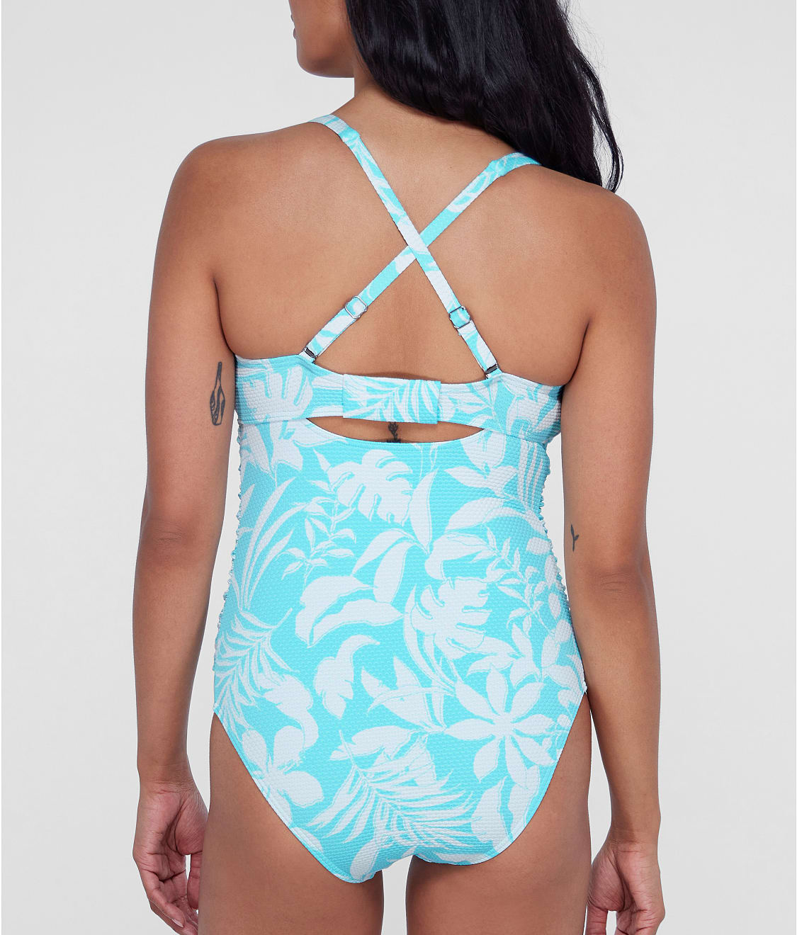 Tie Front Underwire One-Piece