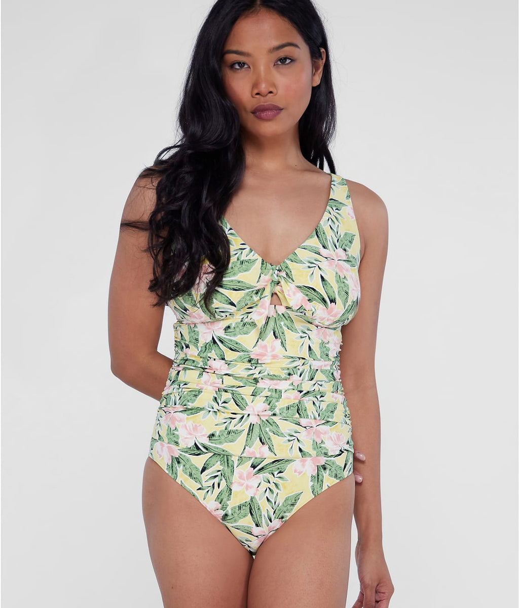 Tie Front Underwire One-Piece