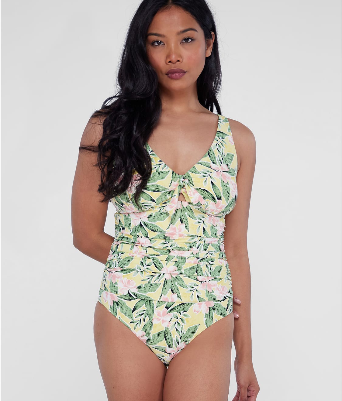 Tie Front Underwire One-Piece