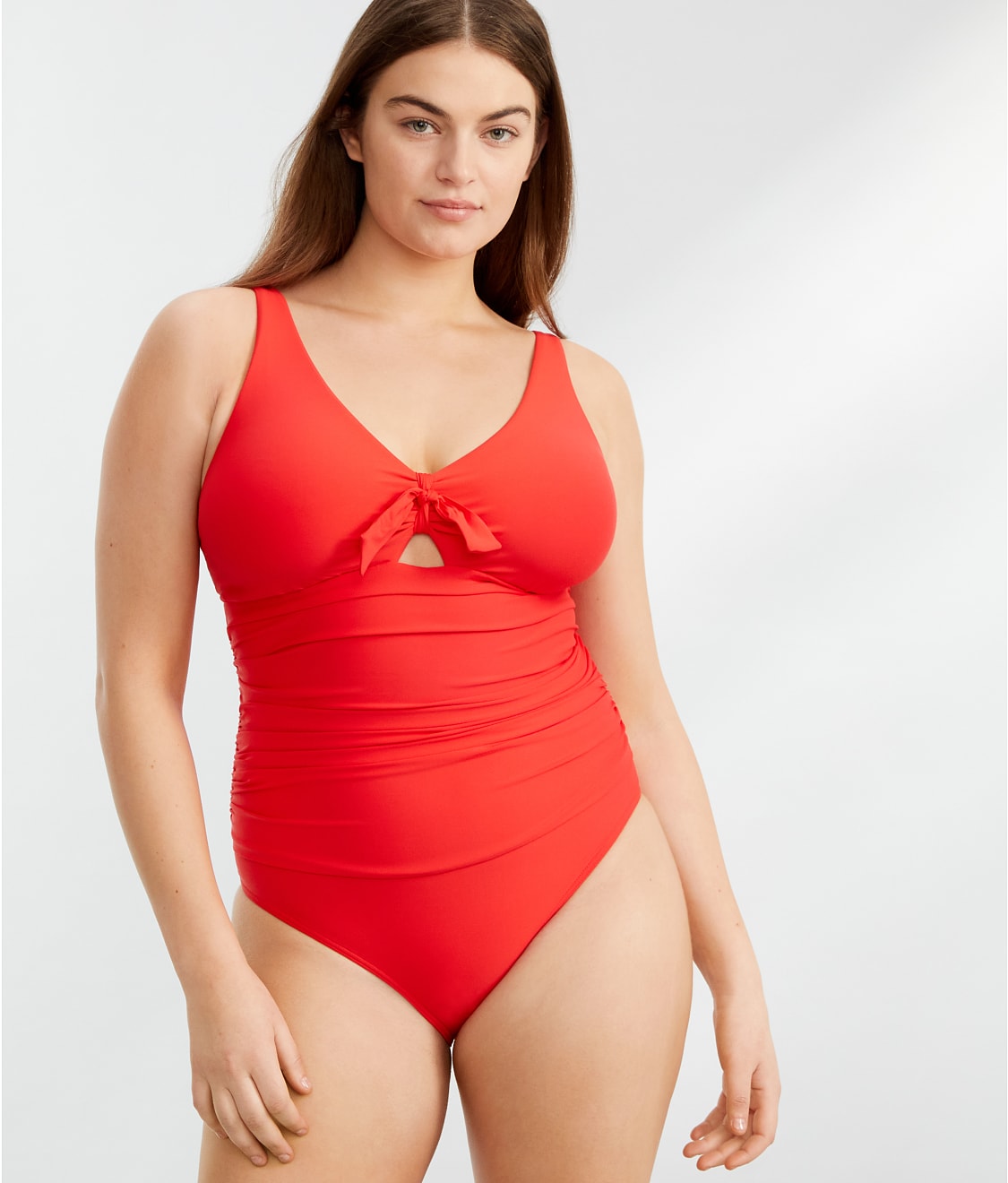 Tie Front Underwire One-Piece