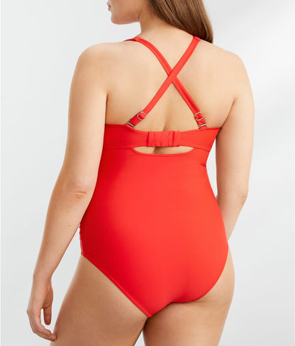 Tie Front Underwire One-Piece