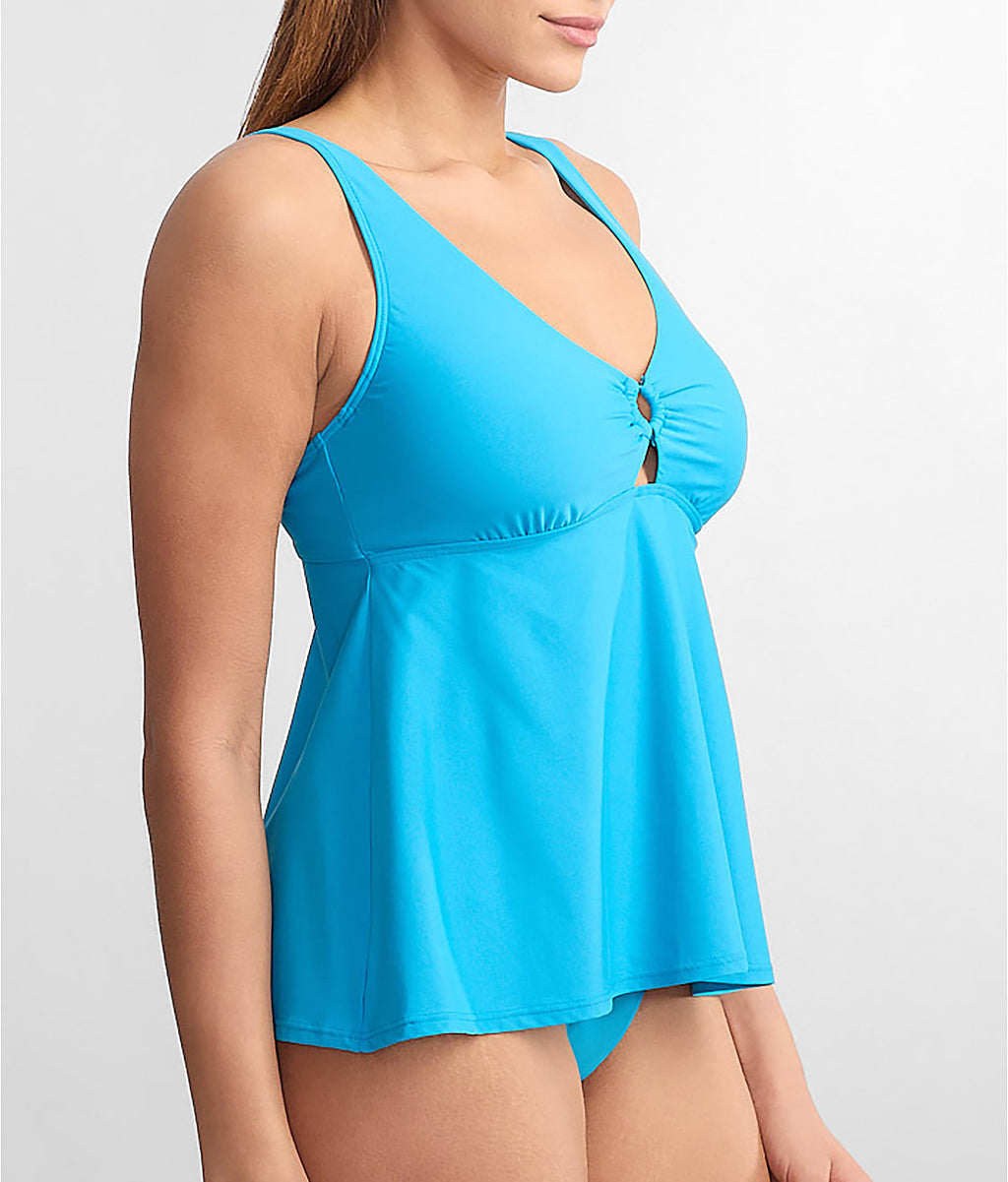 Ring-Front Underwire Tankini Top