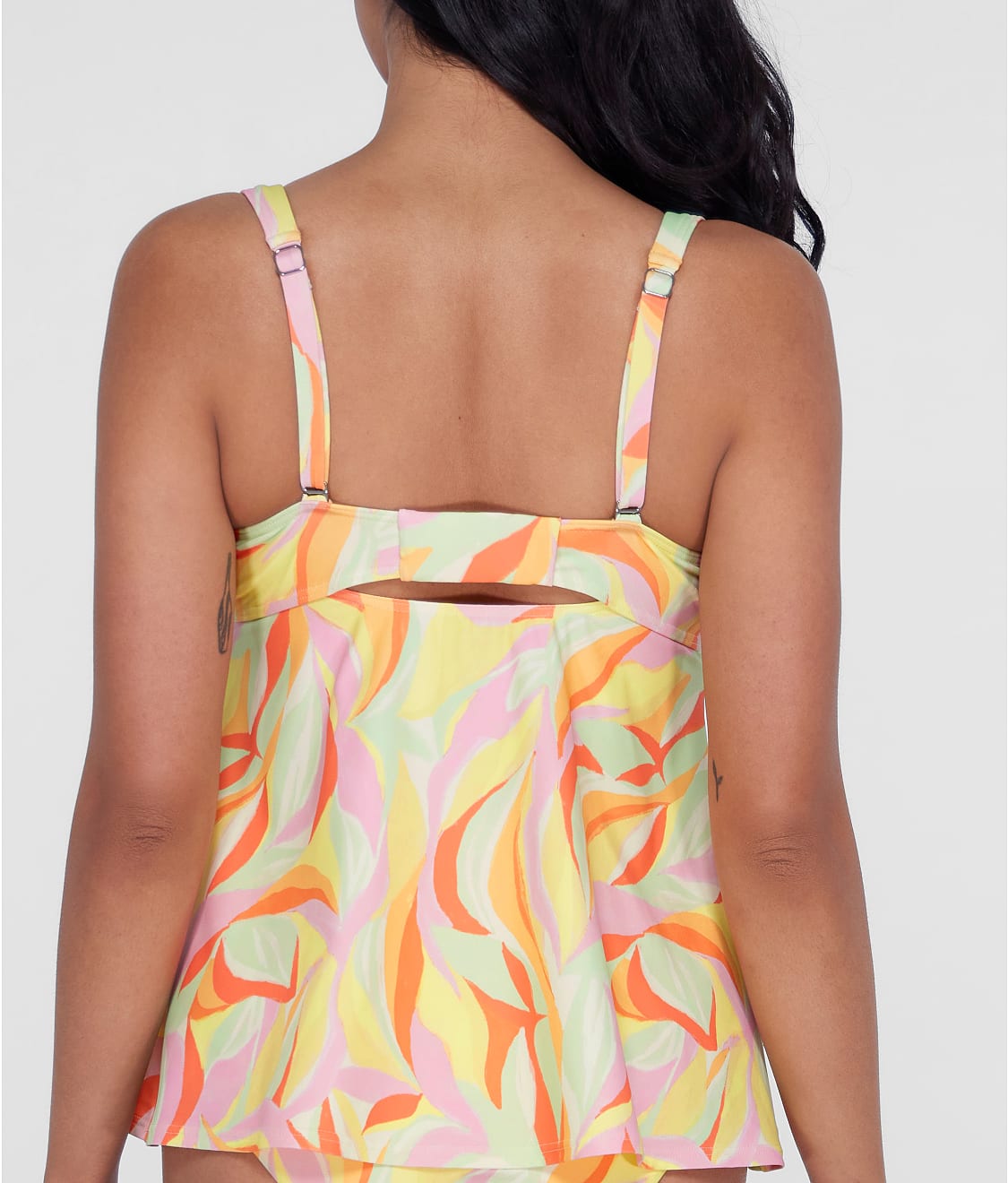 Ring-Front Underwire Tankini Top