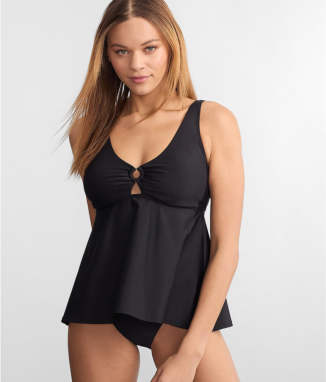 Ring-Front Underwire Tankini Top