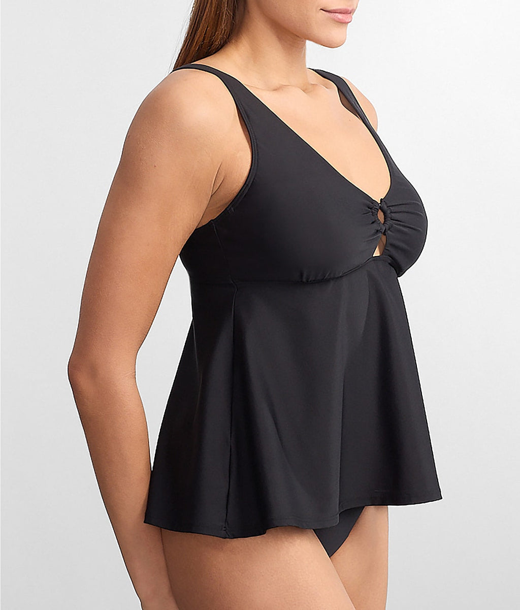 Ring-Front Underwire Tankini Top