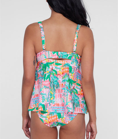 Ring-Front Underwire Tankini Top