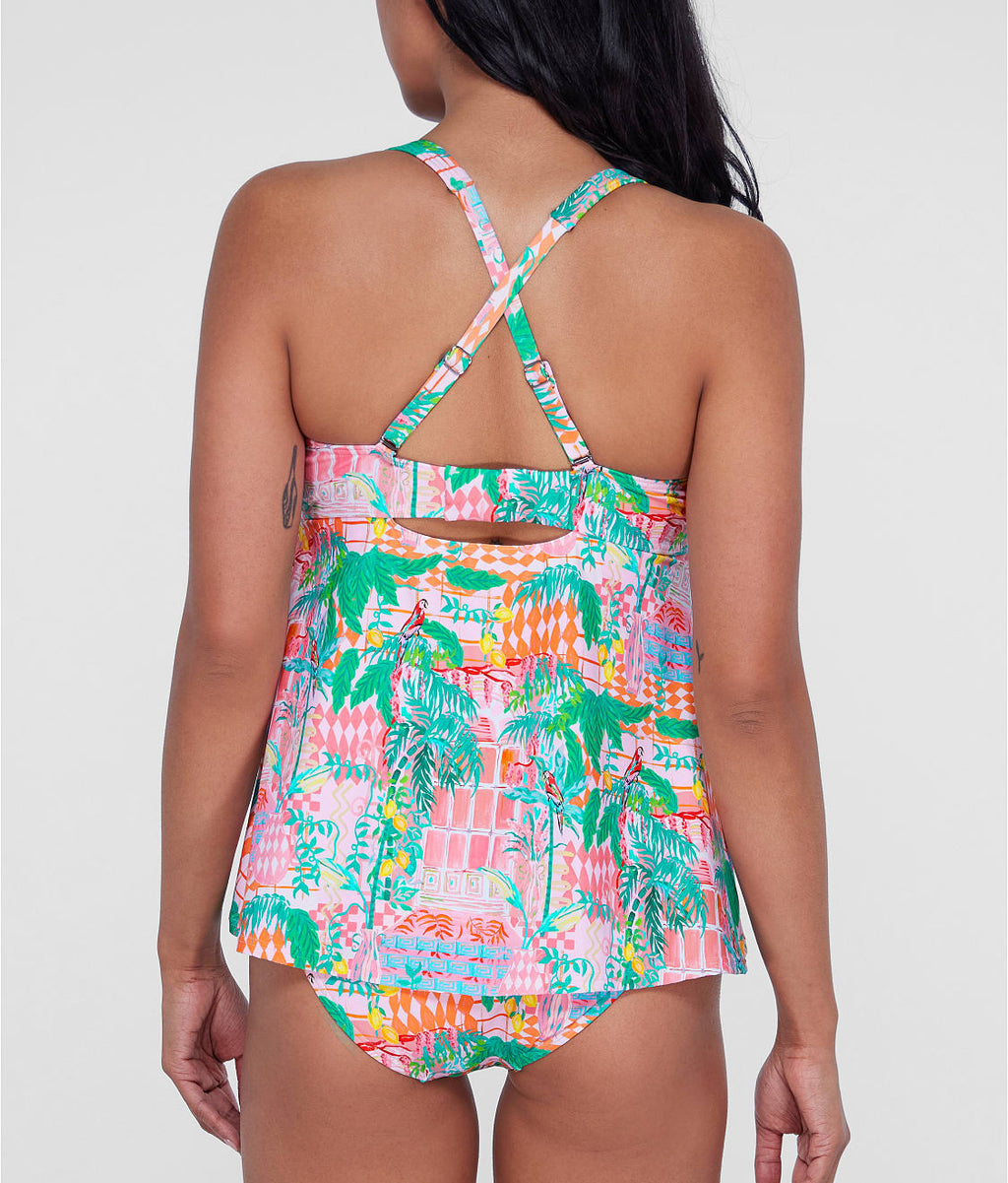 Ring-Front Underwire Tankini Top