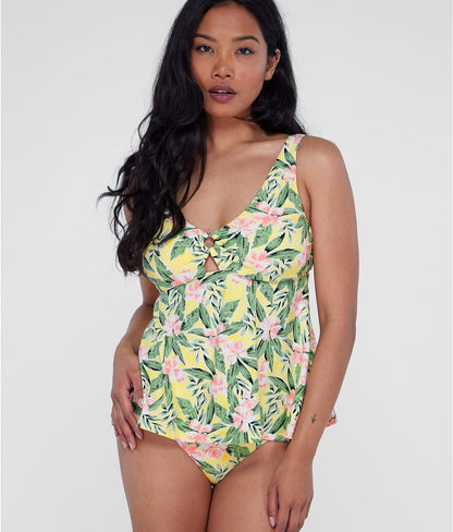 Ring-Front Underwire Tankini Top