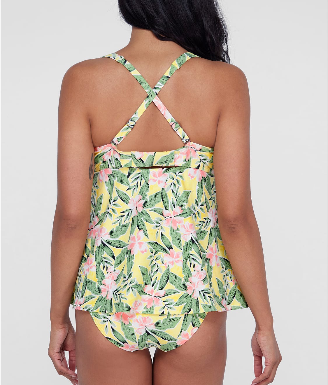 Ring-Front Underwire Tankini Top