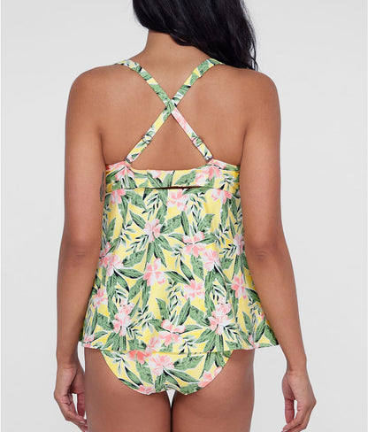 Ring-Front Underwire Tankini Top