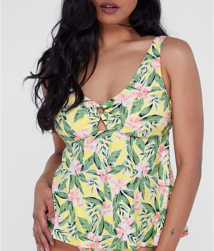 Ring-Front Underwire Tankini Top