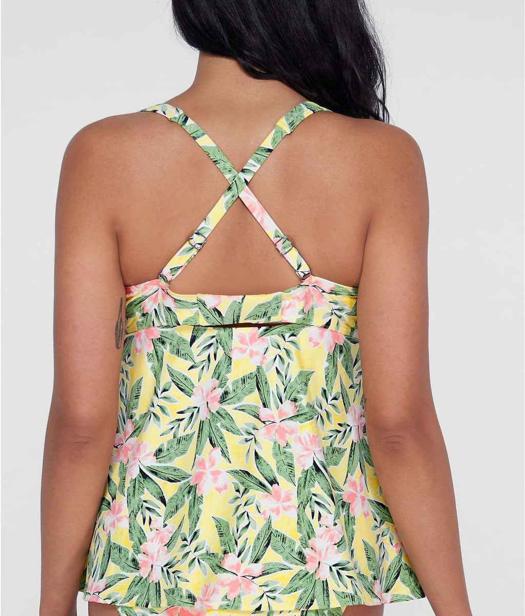 Ring-Front Underwire Tankini Top