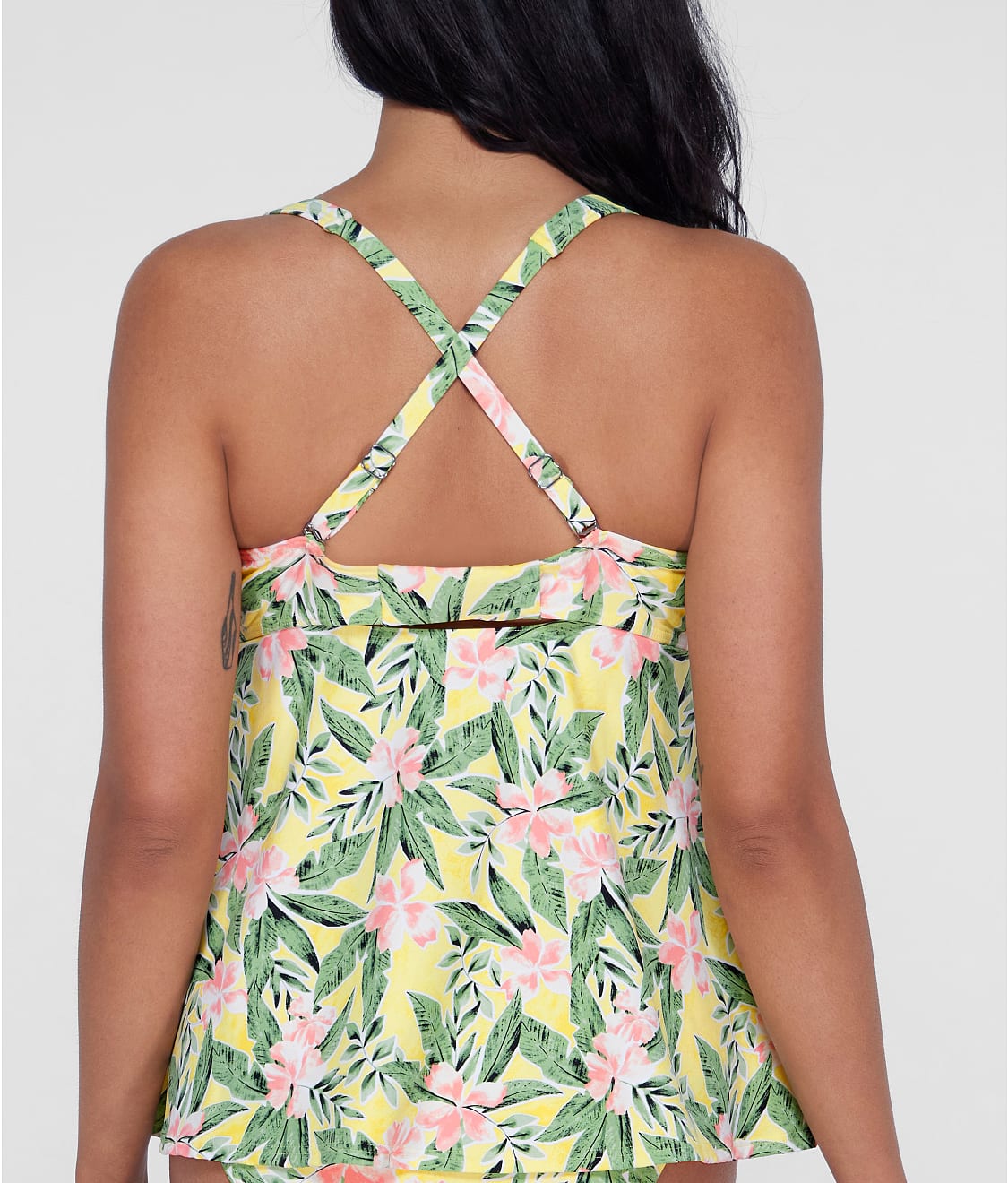 Ring-Front Underwire Tankini Top