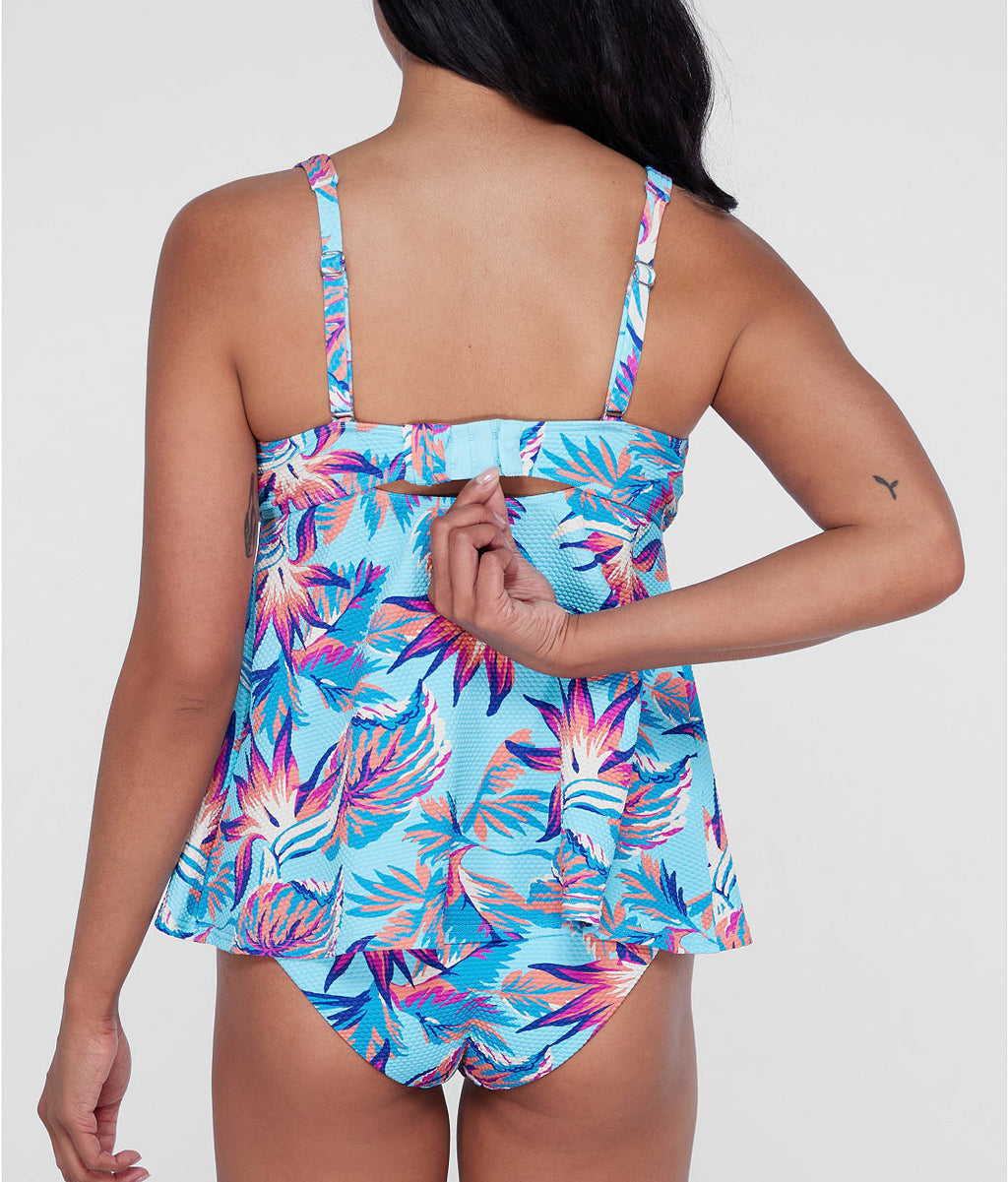 Ring-Front Underwire Tankini Top