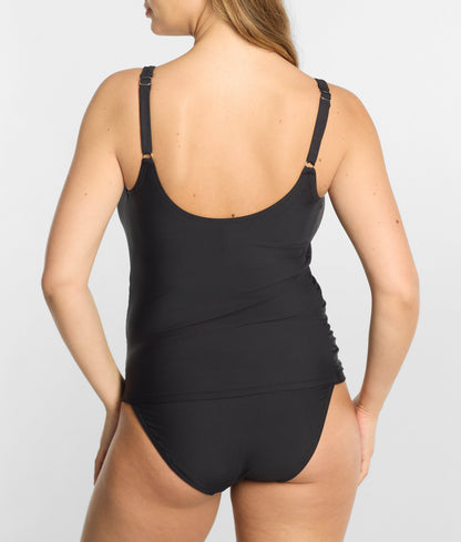 V Front Underwire Tankini Top