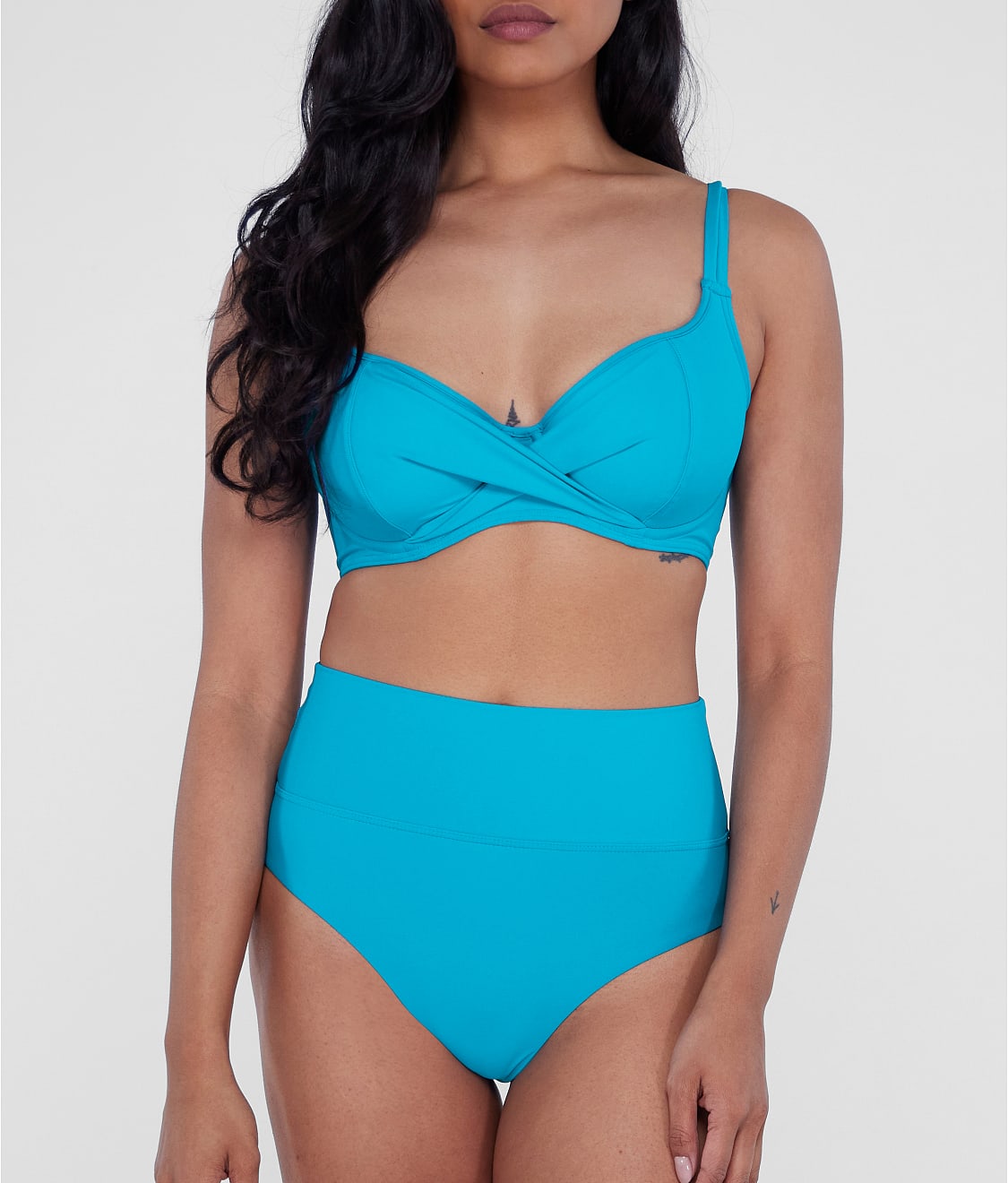 High-Waist Fold-Over Bikini Bottom