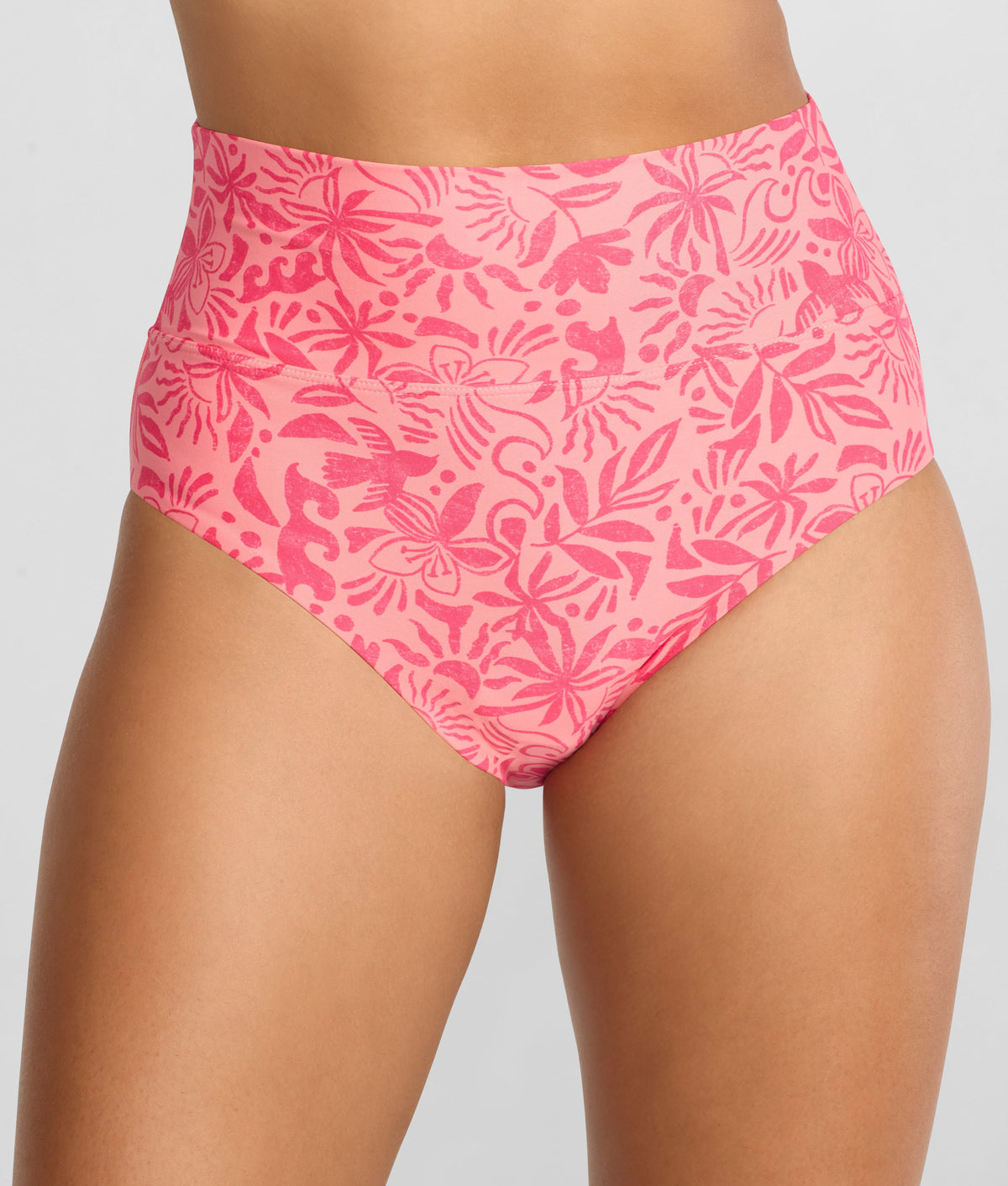 High-Waist Fold-Over Bikini Bottom